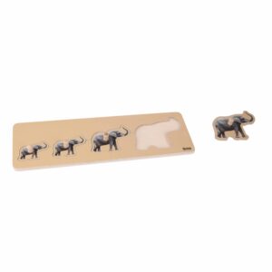 Toddler Puzzle: 4 Elefants