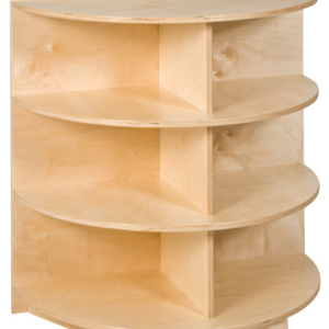 End Cabinet: Rounded Shelves (101 cm)