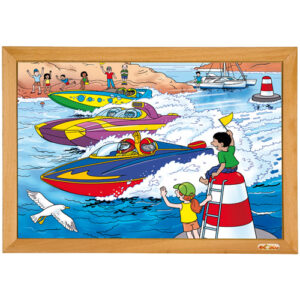 Power puzzle - power boat race (35 pieces)