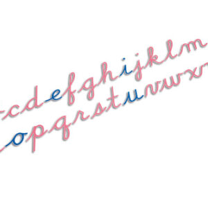 Large Movable Alphabet: US Cursive