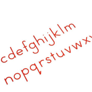 Small Movable Alphabet: International Print - Red