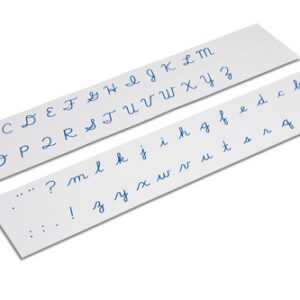 Printed Alphabet: US Cursive - Blue