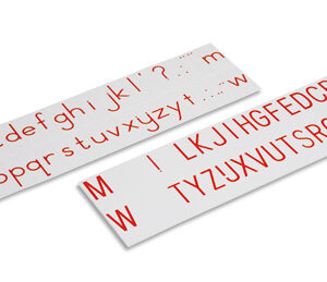 Printed Alphabet: International Print - Red