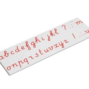 Printed Alphabet: International Cursive - Red