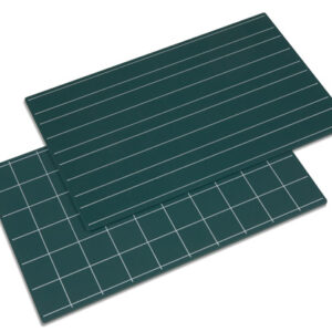 Greenboards With Double Lines And Squares: Set Of 2