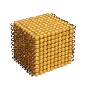 One Golden Bead Cube Of 1000 - Individual Beads Nylon