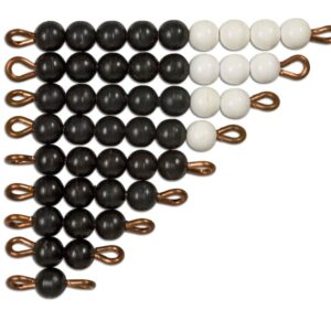 Black And White Bead Stairs - Individual Beads Nylon: 1 Set