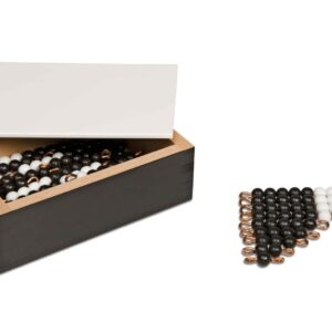 Black And White Bead Stairs - Individual Beads Nylon: 5 Sets