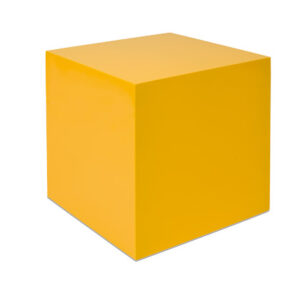 One Yellow Cube: (27 x 27 x 27 cm)