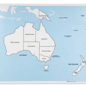 Australia Control Map: Labeled