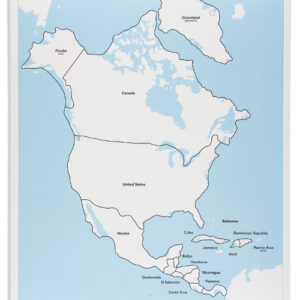 North America Control Map: Labeled