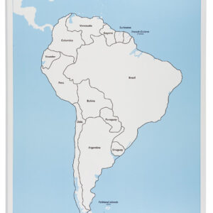 South America Control Map: Labeled