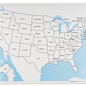 United States Control Map: Labeled