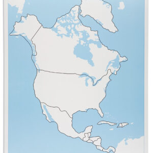 North America Control Map: Unlabeled