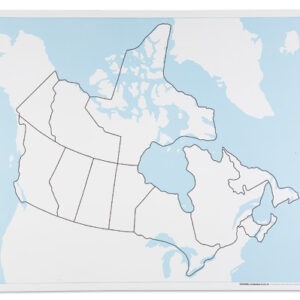 Canada Control Map: Unlabeled