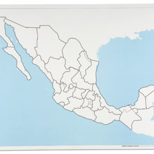 Mexico Control Map: Unlabeled