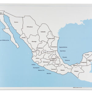 Mexico Control Map: Labeled