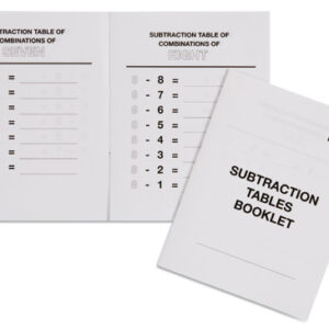 Subtraction Tables Booklet: 1