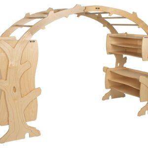 DeZein Imaginative Play Cabinet: Two Cabinets Connected With Bridge (251 x 84 x 174 cm)